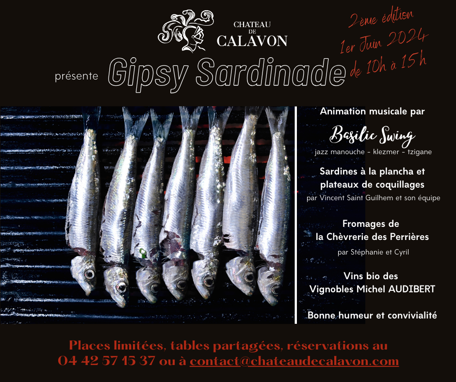 Bonne humeur et convivialité à Calavon pour notre Gispy Sardinade estivale... venez nombreux !!